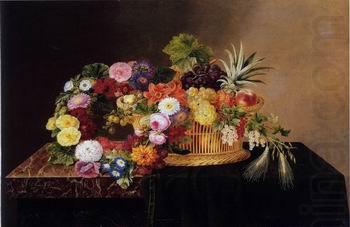 Floral, beautiful classical still life of flowers.094, unknow artist